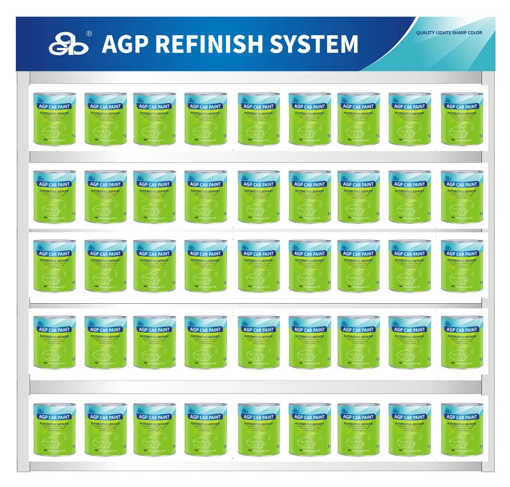 1K Satin Black Metallic Car Paint Auto Refinish Paint for car