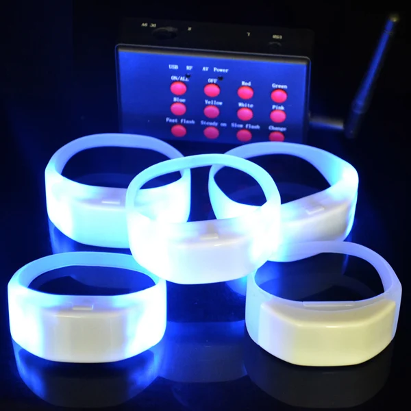 Concert RFID Tap Flash Light Radio Controlled LED Bracelet