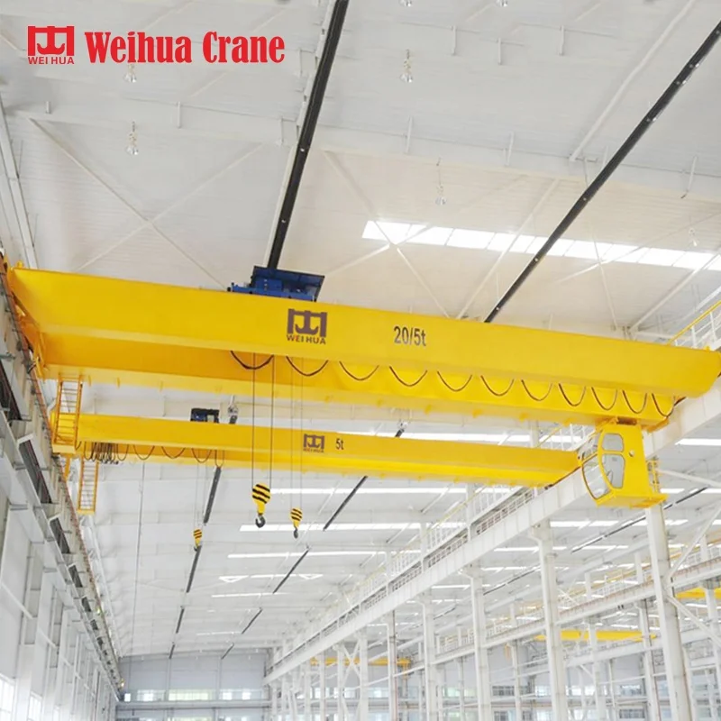 WEIHUA double girder remote control overhead crane puente grua 20 ton