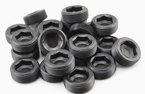 M3 M4 M5 M6 M8 M10 M12 Steel hydraulic screw plug DIN906 Hex Socket Pipe Plugs Screw