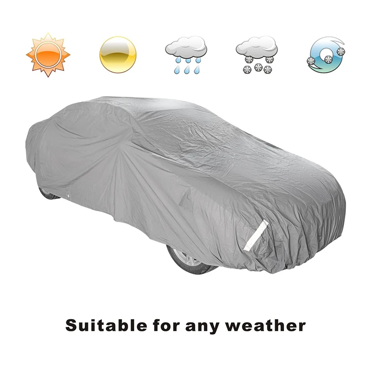 NHCX Car Cover Sedan Cover Waterproof Outdoor UV Protection Full Car Cover