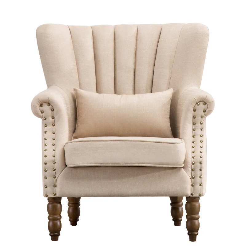 American style villa designs of single seater sofa