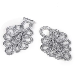 Gold Metallic Cord Loopy fastener Frog closure chinese knot great for fashion, unique dress or any project