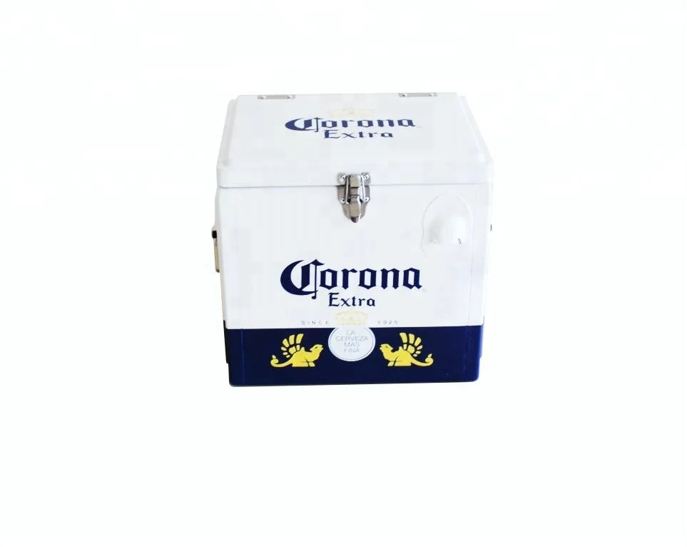 
15L ice cooler box wine cooler outdoor camping metal cooler box Factory Customize Promotion Gift 