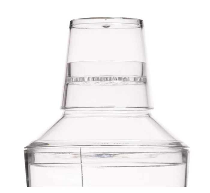 Миксер для коктейлей из легкого акрила, 700 мл, шейкер с напечатанными рецептами