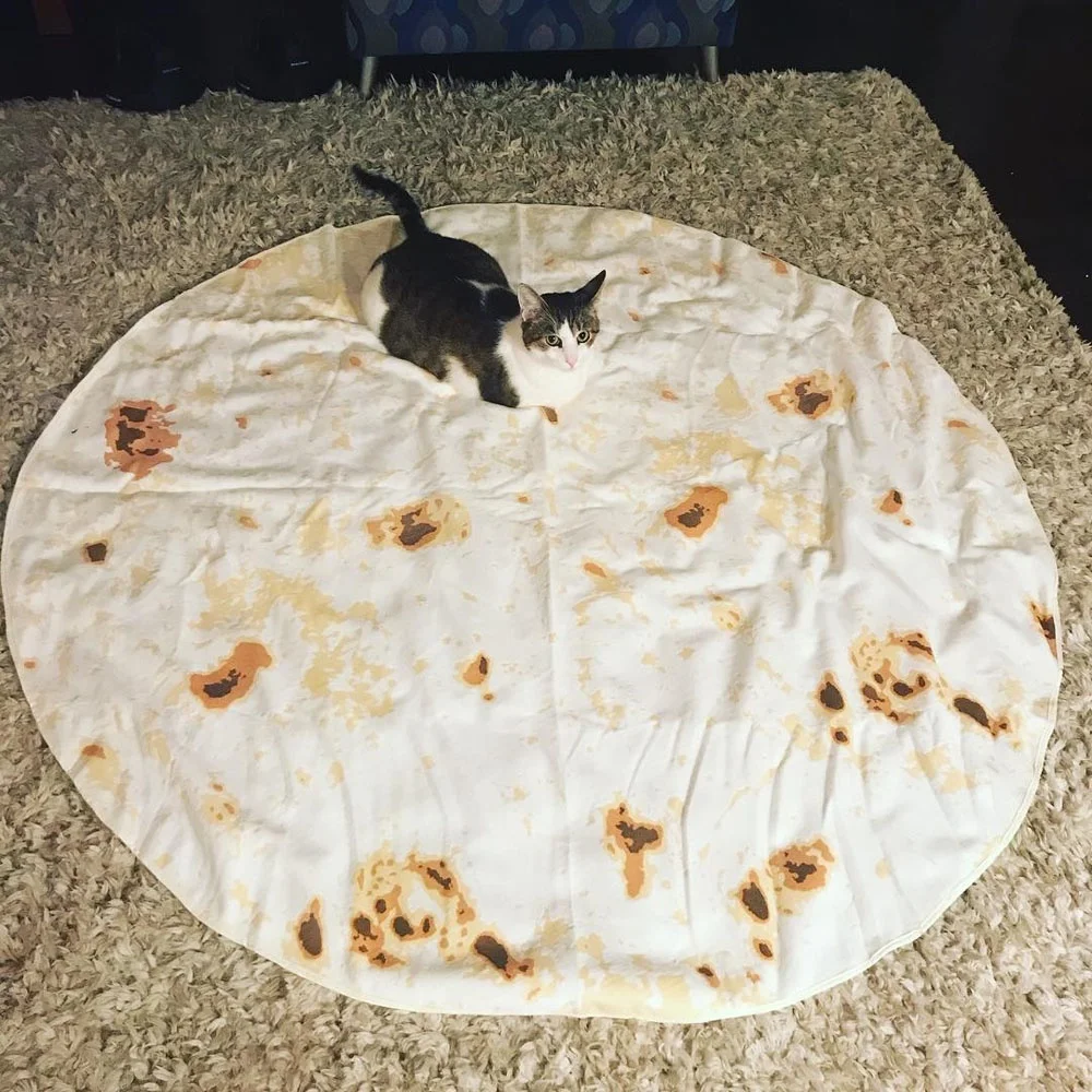 
Tortilla Blanket Burrito 60' Blanket-Corn and Flour Tortilla 60' Throw Hot selling 