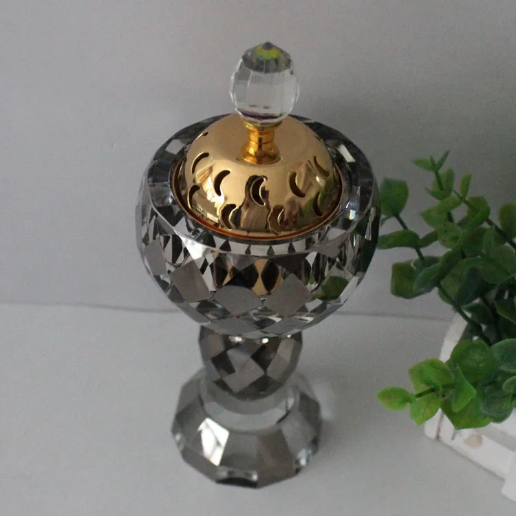 Crystal bakhoor burner arabic incense for room