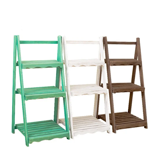 
Garden Wooden Flower Rack / Flower display Shelf / Flower Stand 