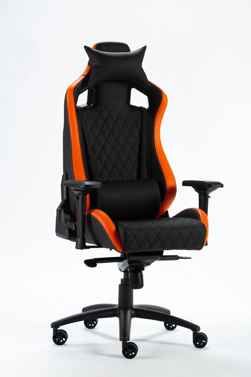 Game Computer Office Chairs Racing Seat Black and orange PVC Gaming Chair