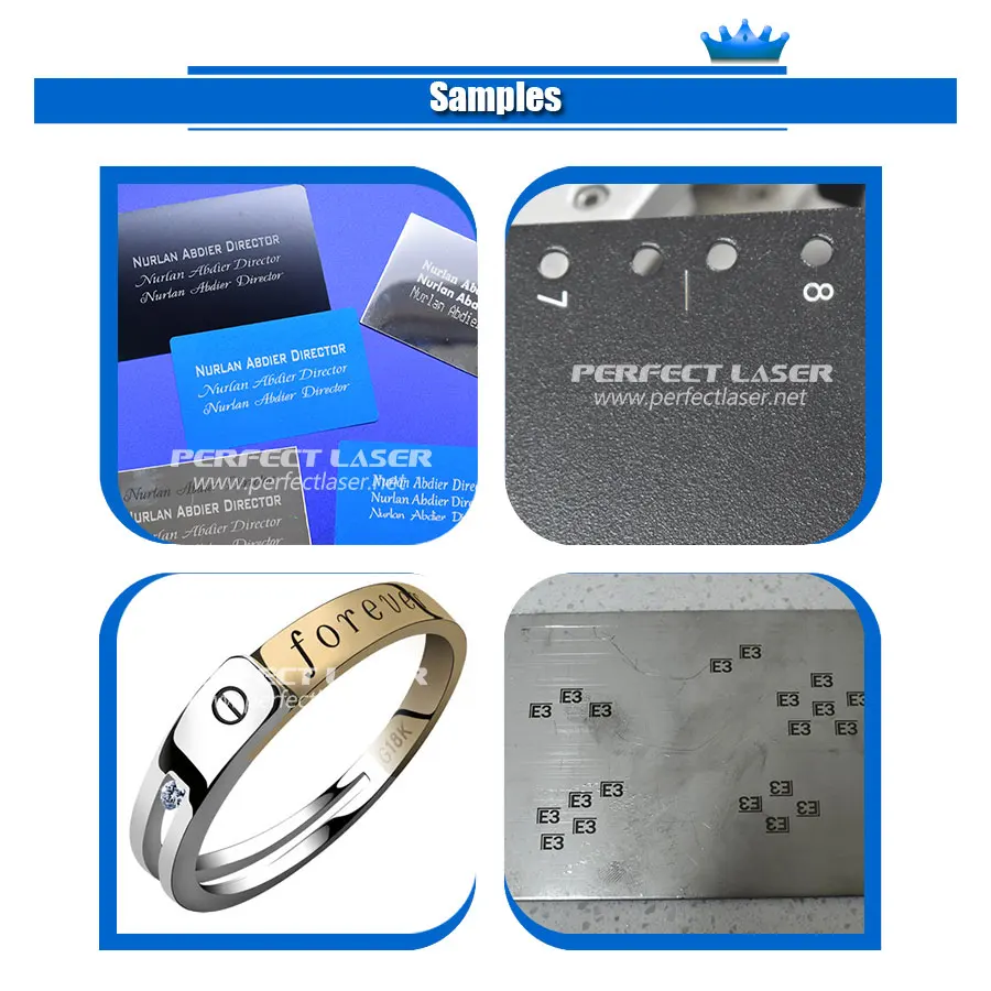 Perfect Laser 20w Marker Name Sign Steel Utensils Marking Engraving Machine / Jewelry Fiber Laser Marking Machine