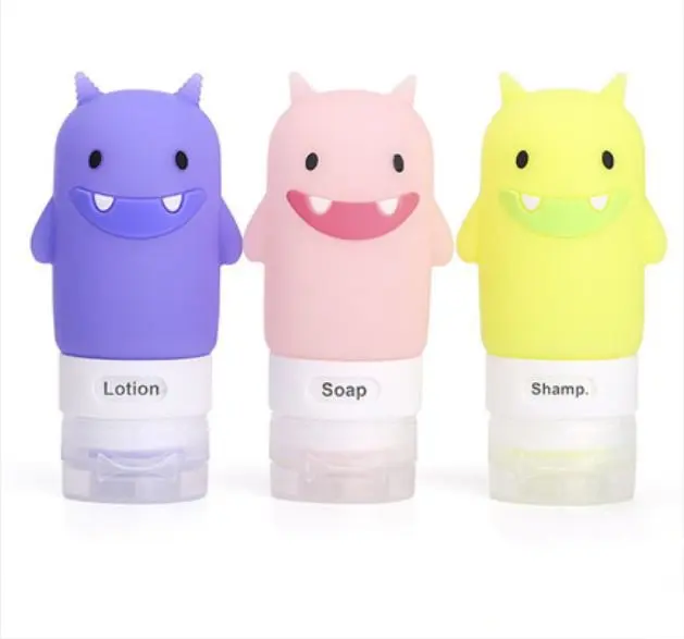 Travel Portable silicone shower gel shampoo cosmetic emulsion set bottled