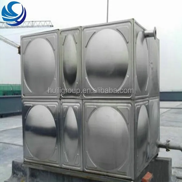 Welding Stainless Steel Tank for Water SS 304 316 500 2000 5000 Gallon Liter Pressed Steel Sectional Water Tank