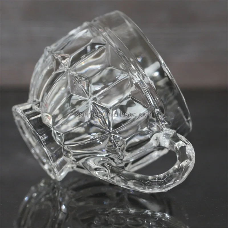 
China factory glassware special design drinking glass cup,tea glass cup from Sanmee glassware 