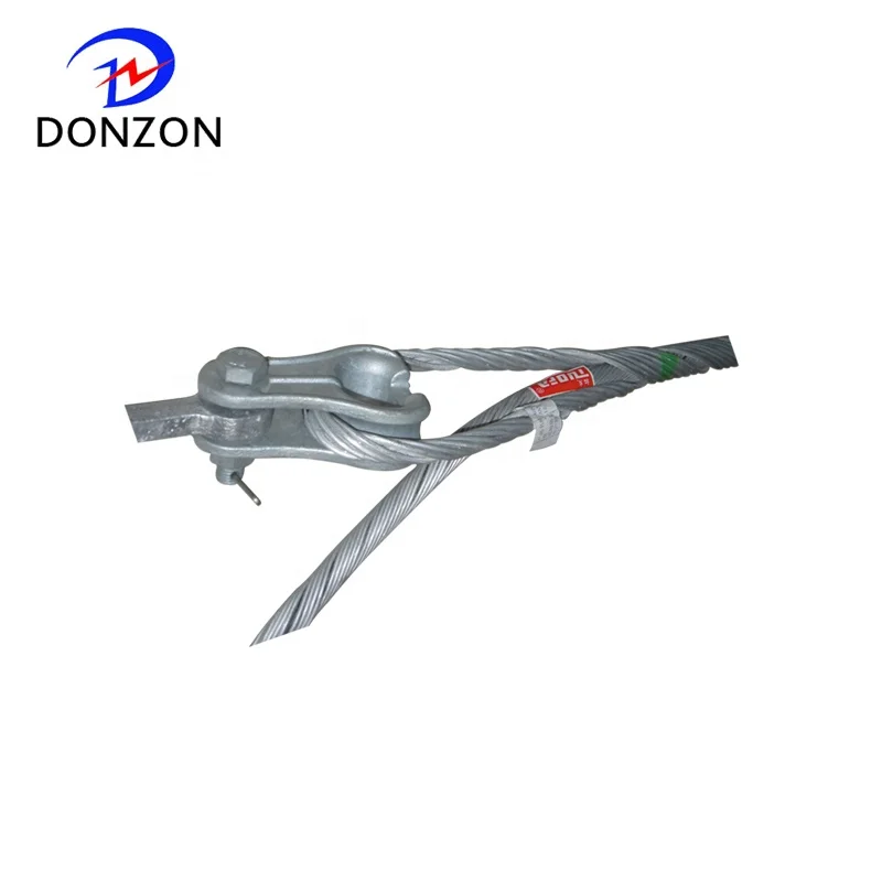 Preformed guy wire grip dead end clamp Dead-End Helical Tension set