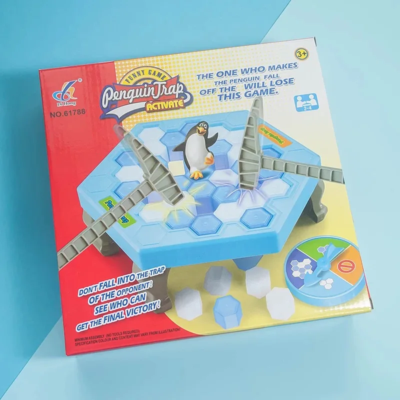 Beat hammer educational plastic toy child mini penguins board game