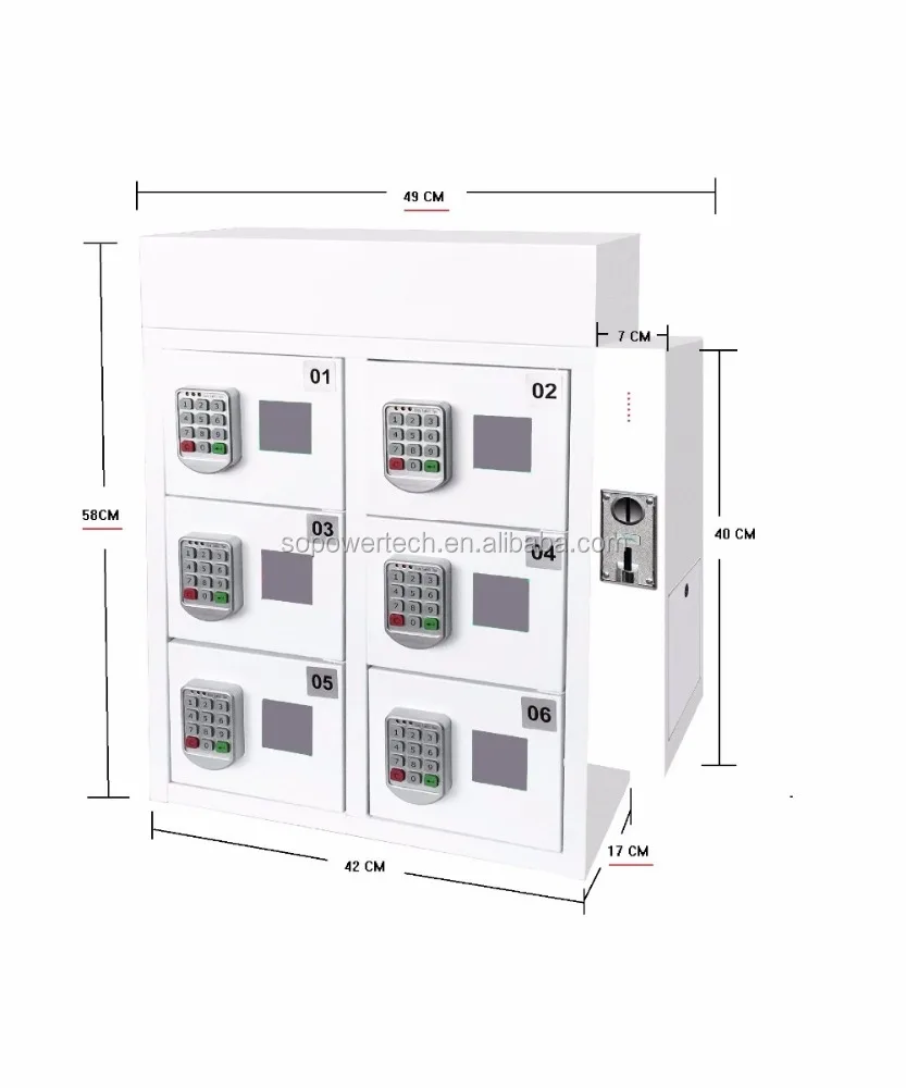
Universal 3 in 1 charging cable multi phone charger vending machine with coin operated cell phone lockers 