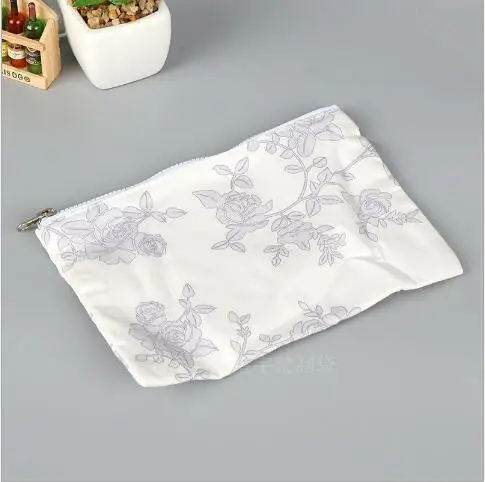 new fashion custom canvas cotton promotional gift zipper wallet bag pencil case pouch