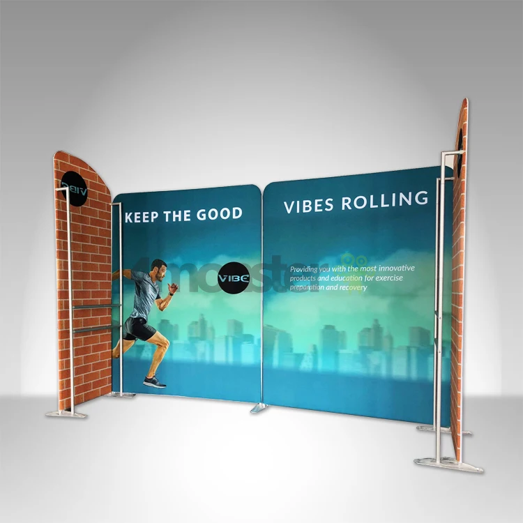 Portable Aluminum Heat Transfer Printing Custom Display booth exhibition equipment display stands