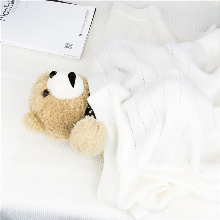 Luxury Washable Merino Wool Knitted Baby Blanket