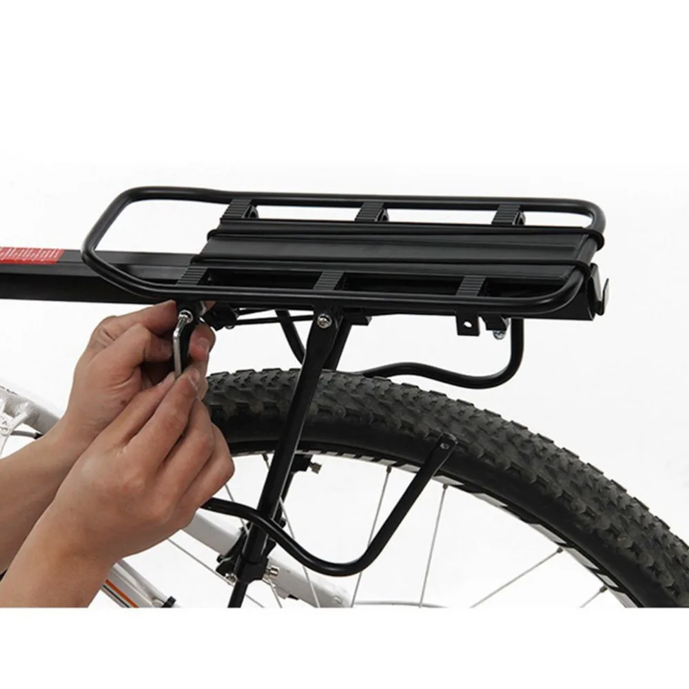 Back Rear Rack Alloy Bike Bicycle Seat Post Frame Carrier Holder Cargo Rack