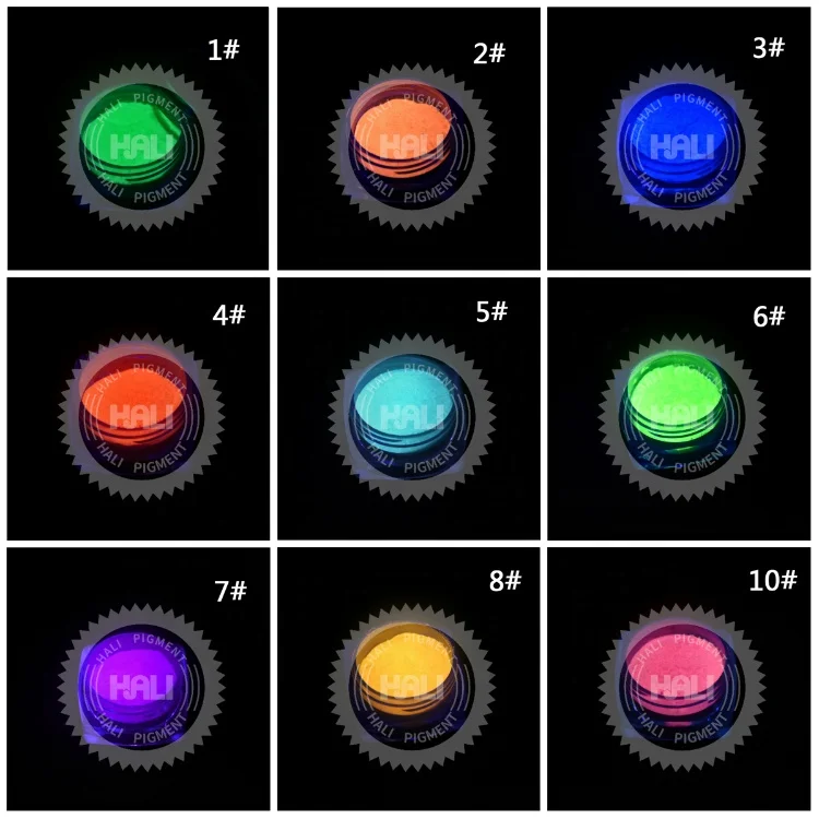 Hali 1kg Phosphor Luminous Pigment Glow In Dark Powder Luminescent Powder For Painting Coating Decorations