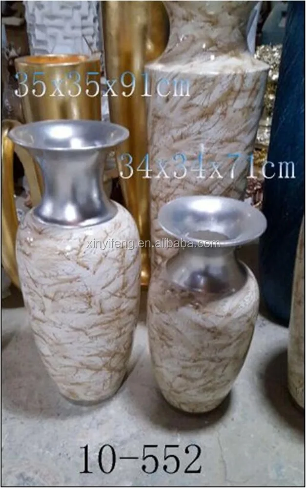 FRP Original Resin Colorful Floor Large Flower Vase Living Room Furniture