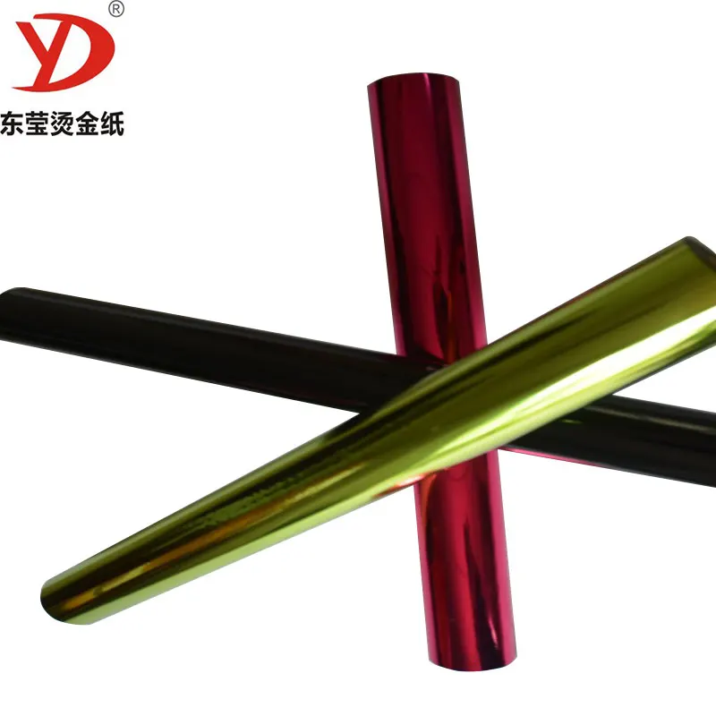 Taiwan transparent hot stamping foil for ABS PET PVC PP Film printing