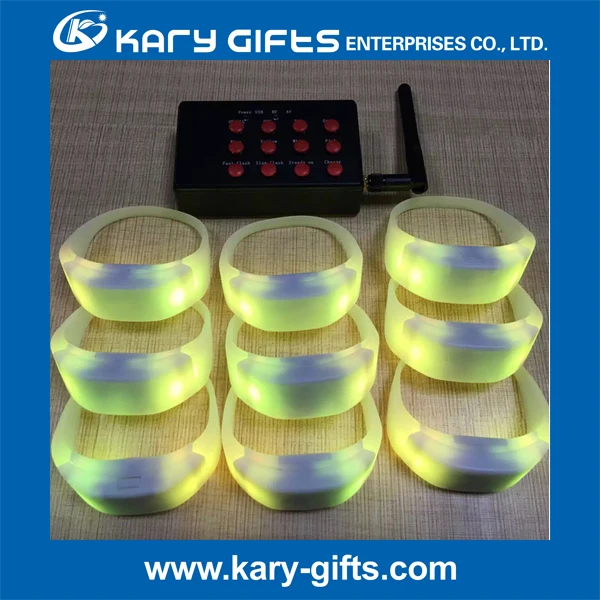 Concert RFID Tap Flash Light Radio Controlled LED Bracelet