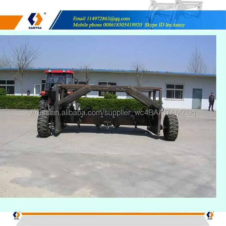 Трактор компост тернер машина работает на трактор