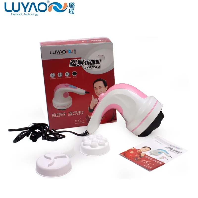 LUYAO 622B Relax spin tone rotating fat burning abdominal massage mini vibration wired belly body slimming massager