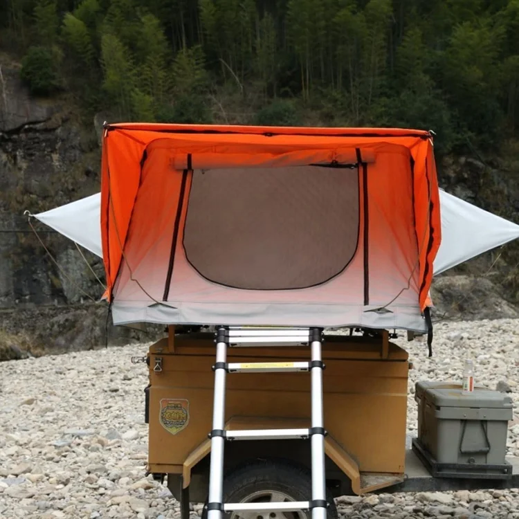 New design 2022 with waterproof sunroof modern car roof top tent