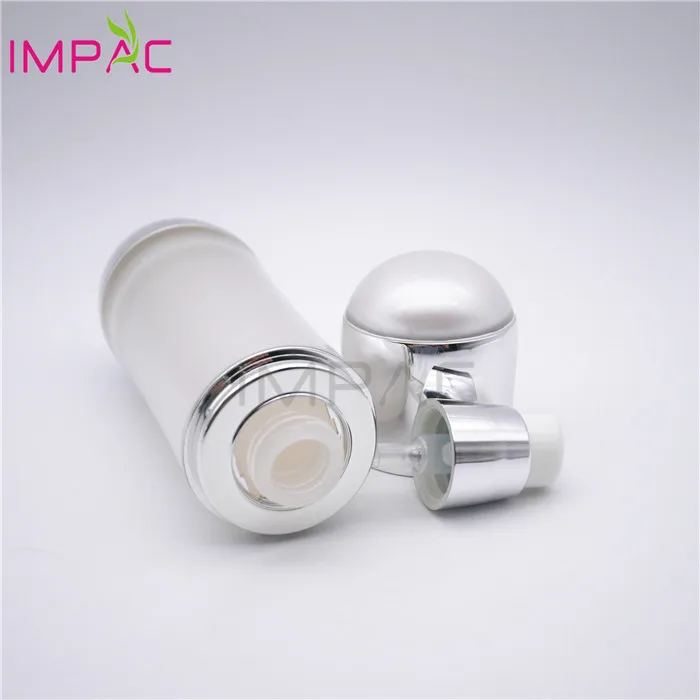 Cute Pill Shape Facial Sun Screen Airless White Lotion Pump Bottle