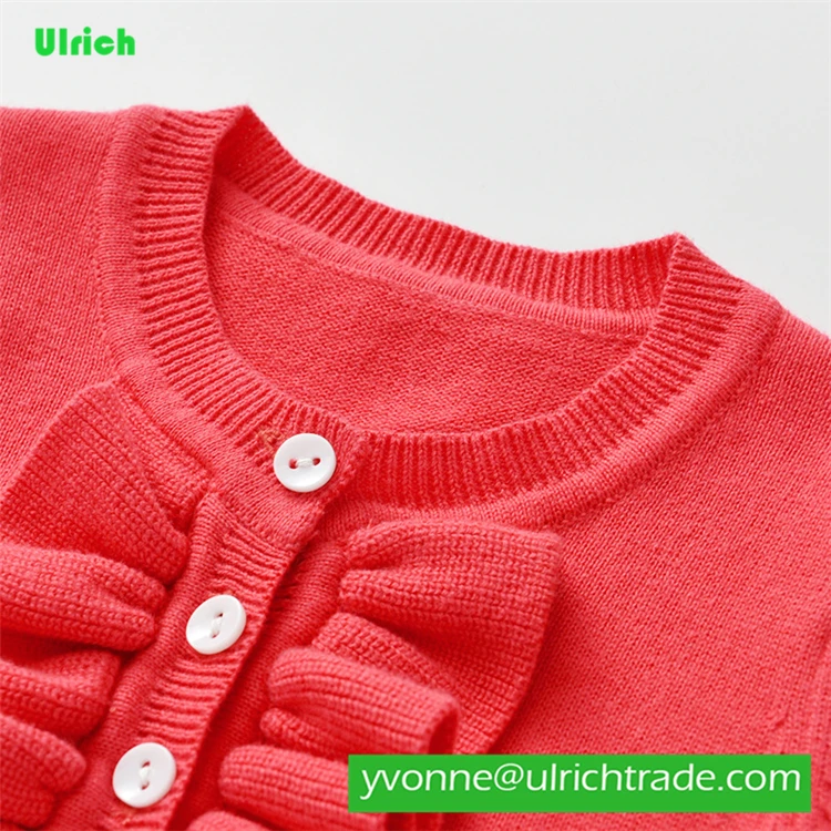 JY515 baby solid red sweater knitting clothes for new born baby