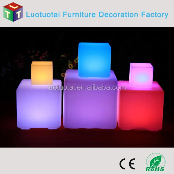 40cm LED glowing cube  chair LED cube table
