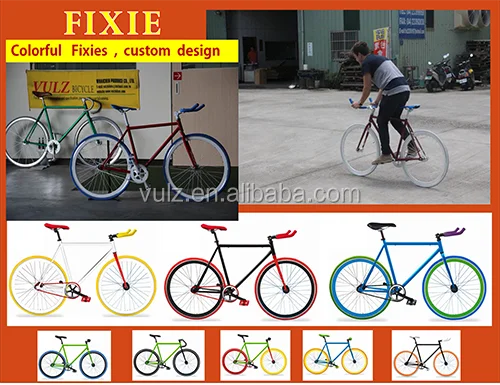 700C fixie oem фиксированные шестерни велосипеды красочные фиксированные пользовательский дизайн Односкоростной велосипед Производитель Тайвань