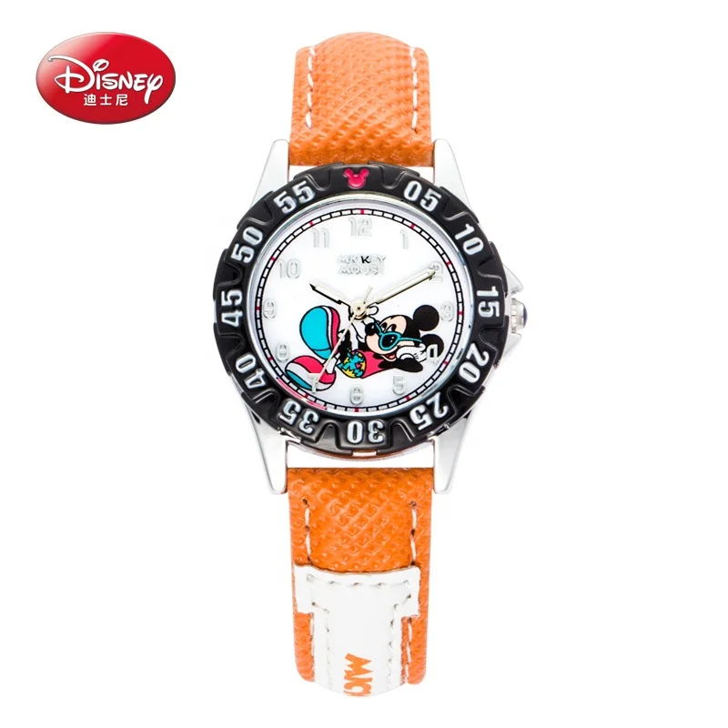 Official Disney license Mickey Mouse Dial Personalized Custom Design Kids Wrist Watch with Twist Alloy Case