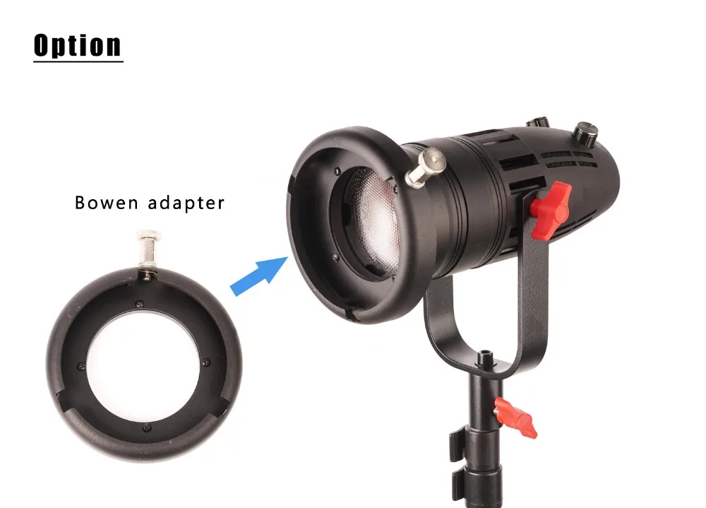 CAME-TV B30 1kit COB Type 30W Small Battery operated Film Shooting Studio Camera Fresnel Video Led Lights