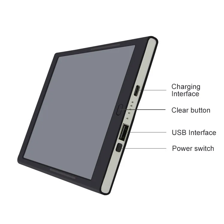 Wireless Charging 8 inch LCD writing board With 8000mAh Battery Power Bank