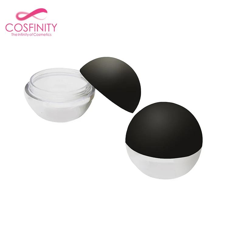 CP05-2003 Recycled coloured skin care luxury crystal make up elegant cosmetic jars for cream packaging