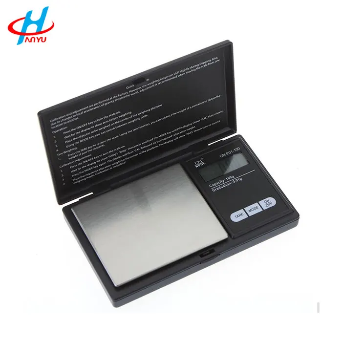 HY-CS pocket scale 0.01g 500g professional mini digital scale diamond weighing scale