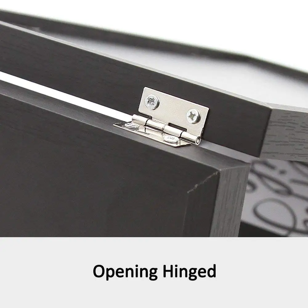 New Design Three Picture Frame 4x6' 5x7' Wooden Folding Black Collage Hinged Folding Triple Photo Frames