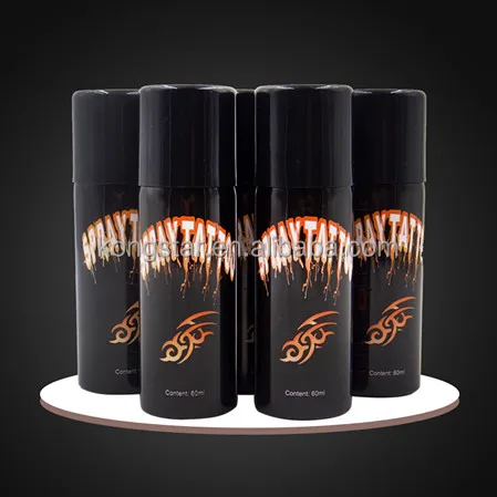 Aerosol spray set for temporary tattoo spray for female