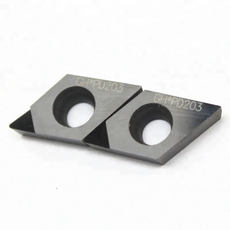 Diamond cutting tools PCD tip turning tool insert DCMT DCMT070204 for CNC lathe
