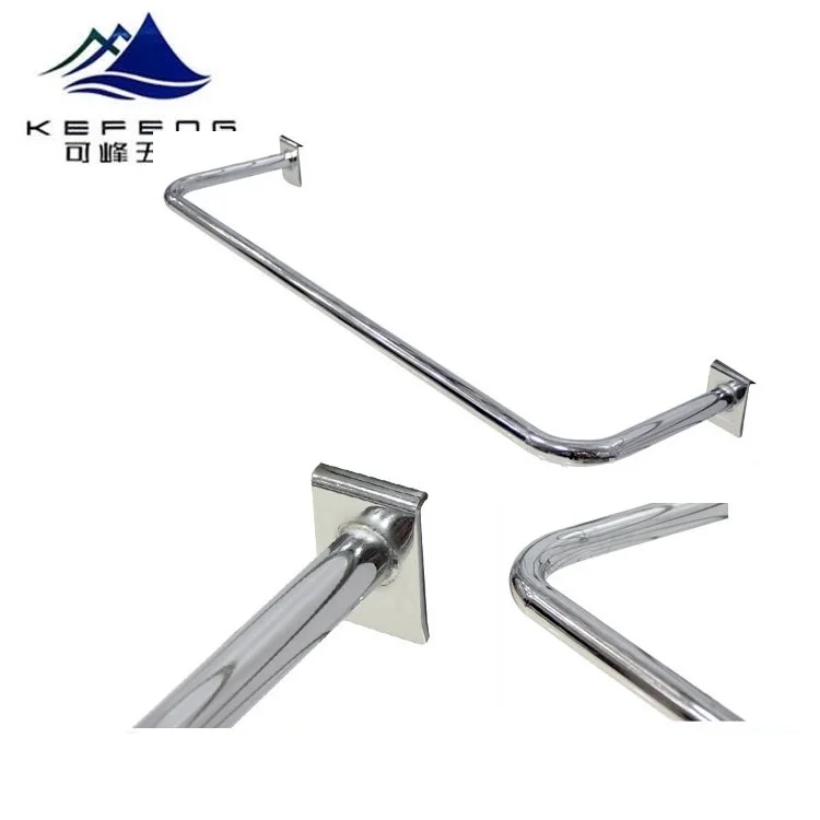 decorative slotted upright u shaped side hanging shelf bracket