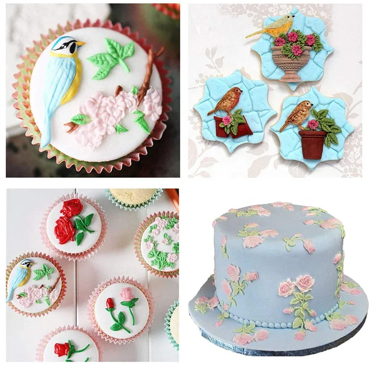 Hot Selling Reusable Silicone Fondant Rose Molds Frame