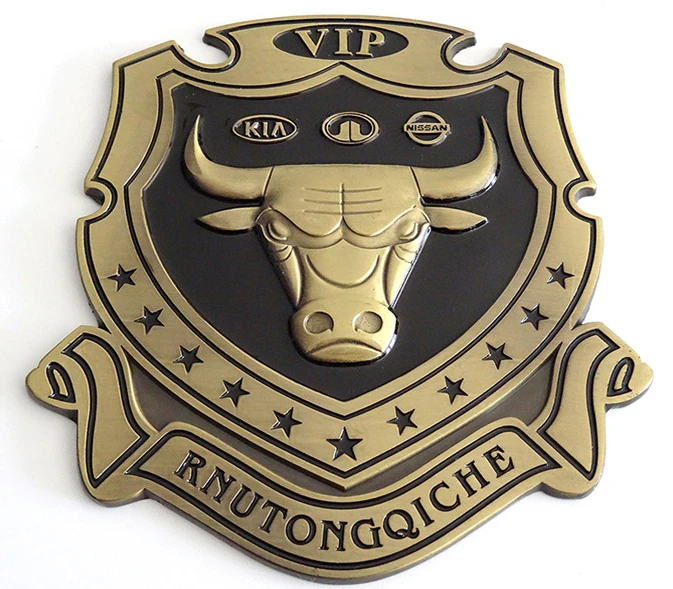 3M glue high quality 3d car logo,custom car logo sticker