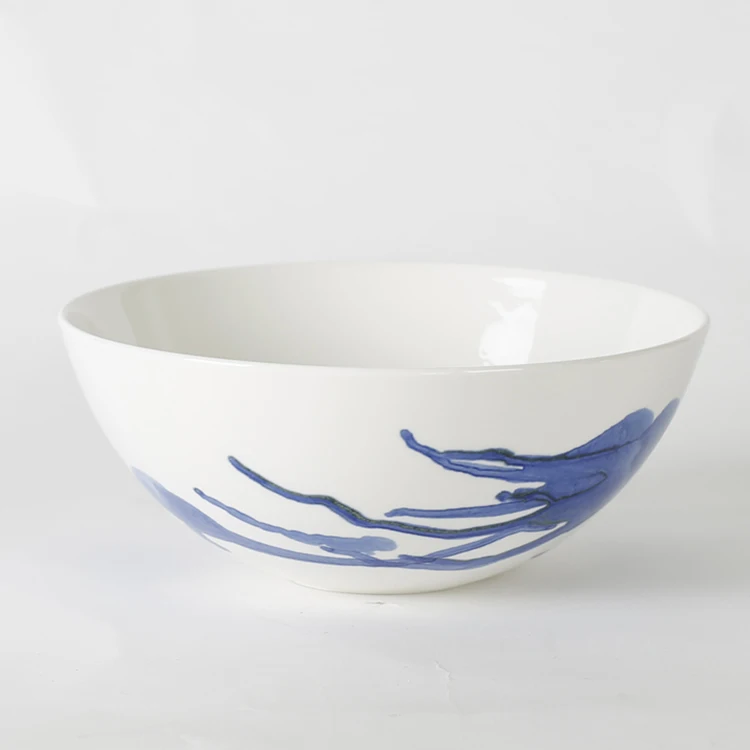 Reactive glazed artistic design unique ceramic latte coffee tea cup and saucer for hotel