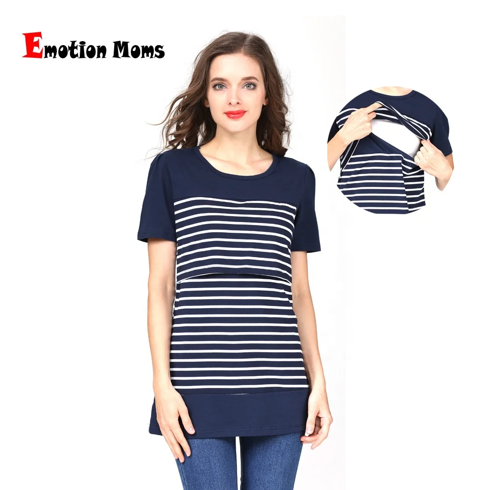 Эмоции мамы запас для беременных одежда контрастных цветов, топы с коротким рукавом, хлопок, смеси топы для кормления грудью грудного вскармливания одежда для кормящих