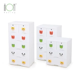 Прямая поставка с фабрики, на возраст 3, 4, 5 ярусов пластиковом черном/белом милые животные комод