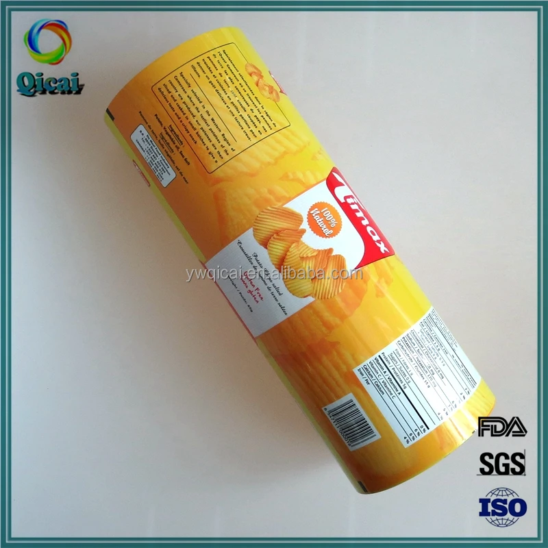  Ламинированный пищевой пластиковый упаковочный рулон BOPP/VMPET/LDPE для картофельных чипсов кофе шоколада питьевого